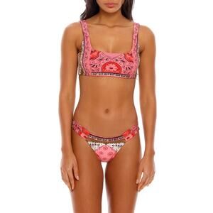 Agua Bendita Bikini Set Coleen Antiq Top and Polly Bottom Size M